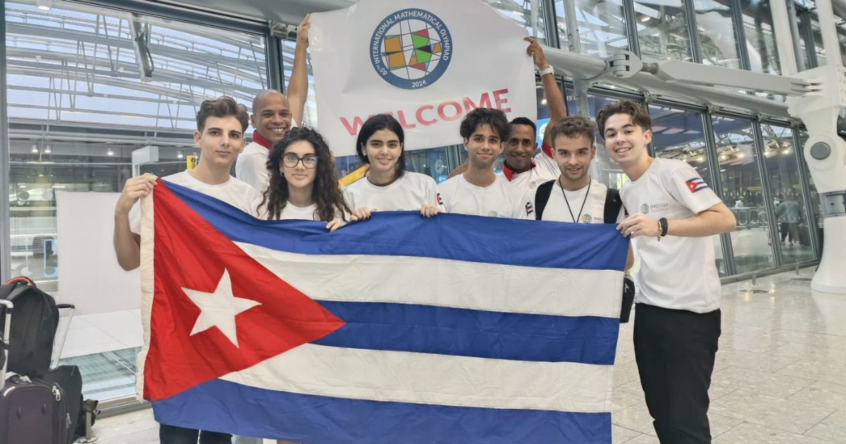 Equipo cubano en la edición 65 de la Olimpiada Internacional de Matemática © Facebook / Miryorly Garcia