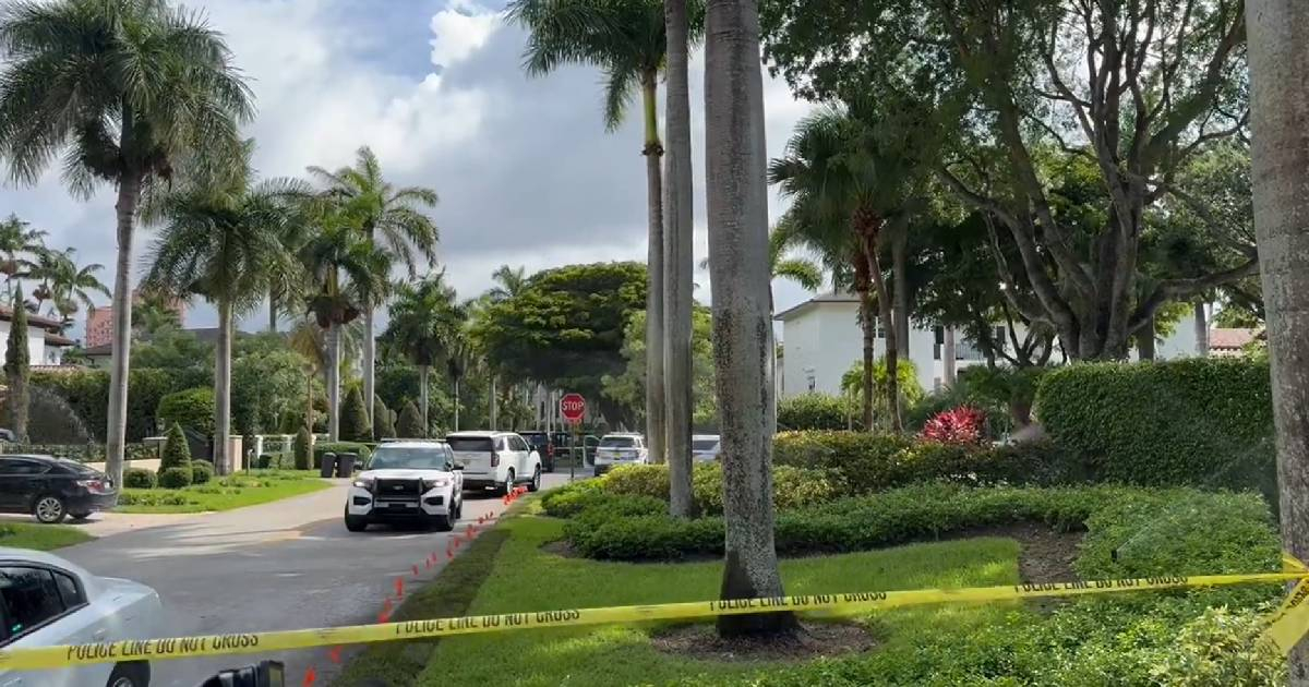 Exteriores de la casa de Sergio Pino en Coral Gables © Captura de Video/X/Trent Kelly