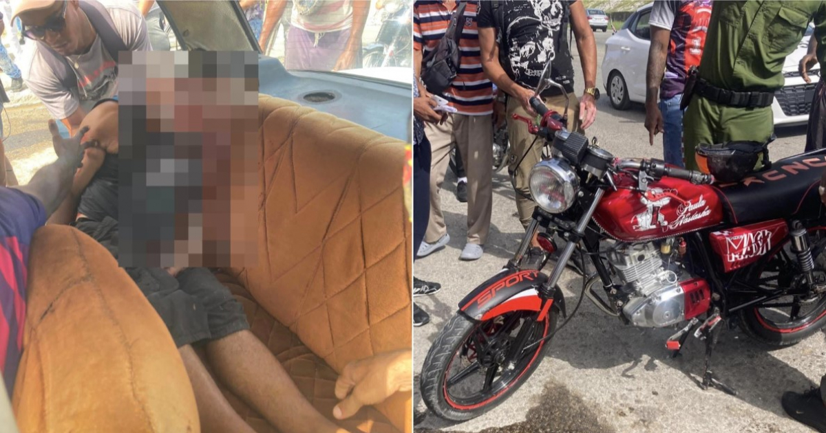 Hombre mayor atropellado por motocicleta en Santiago de Cuba