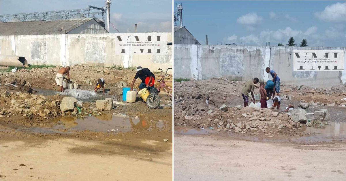 Crisis con el abasto de agua en Santiago de Cuba (Imagen de referencia) © Collage Facebook / Yosmany Mayeta Labrada 