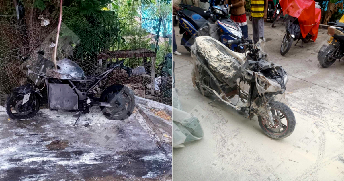 Varias motos quedan calcinadas en un garaje de Santiago de Cuba