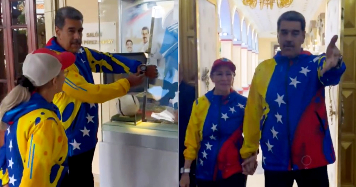 Nicolás Maduro y su esposa Cilia Flores se preparan para votar © Captura de video X / @NicolasMaduro