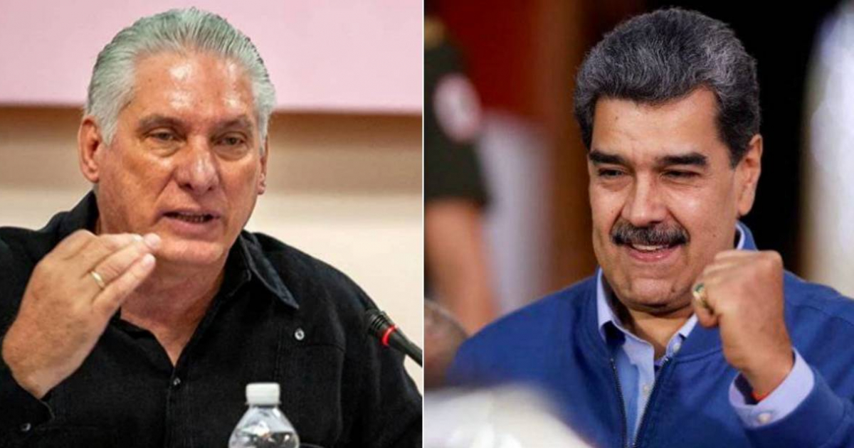 Miguel Díaz-Canel y Nicolás Maduro © Twitter Miguel Díaz-Canel