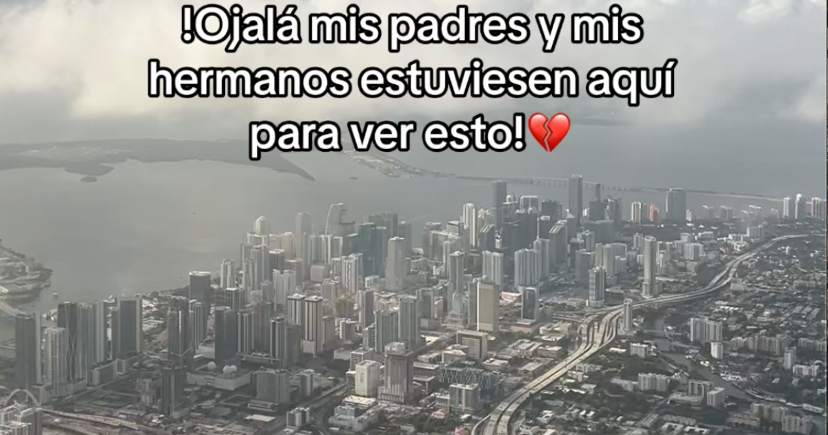 Cubano emociona a miles en TikTok al mostrar su dolor por no tener a su familia en Miami