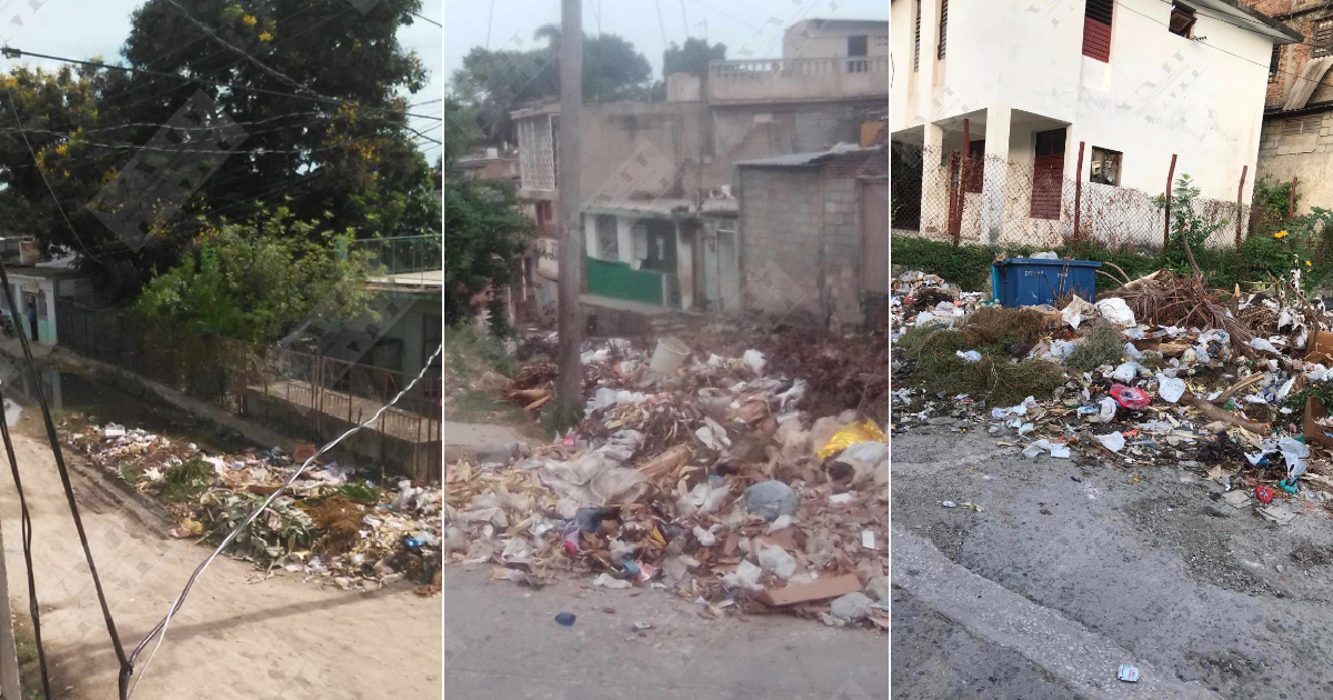 Vertederos de basura en repartos de Santiago de Cuba © Collage de Facebook/Yosmany Mayeta Labrada