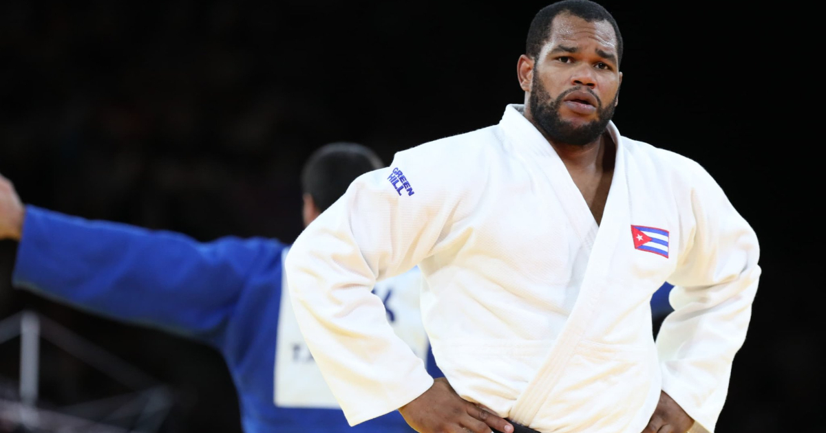 El judoca cubano Andy Granda y el tayiko Temur Rakhimov © X / @RiosLopez3