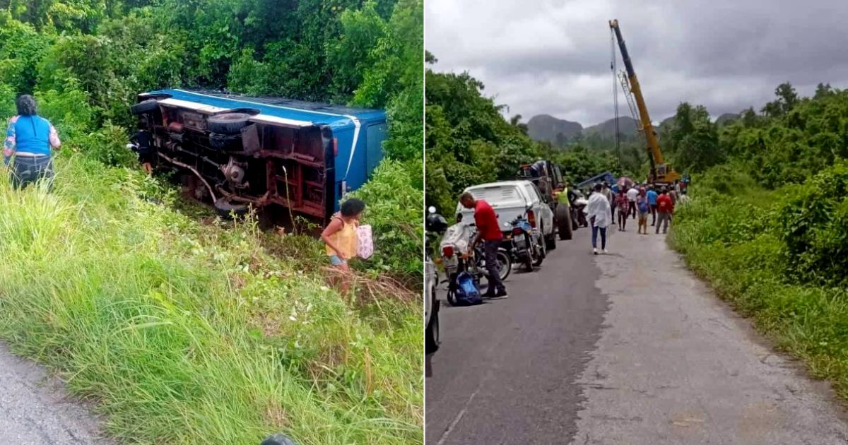 Imágenes del accidente © Facebook / Accidente Buses & Camiones