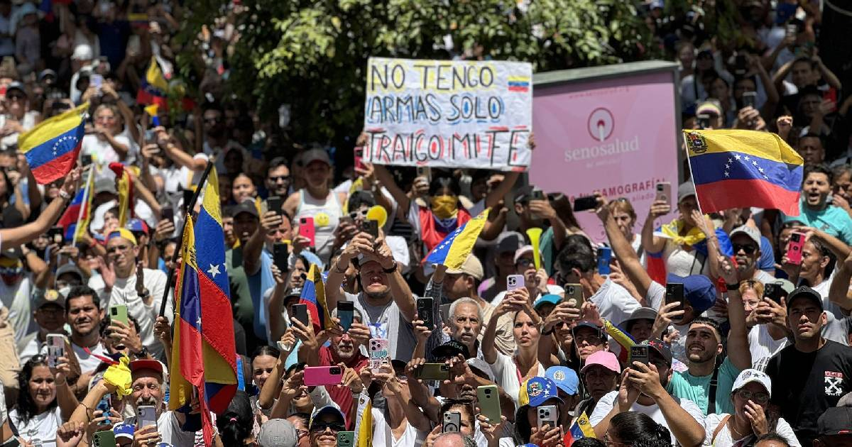 Manifestación en Venezuela © X/Comando ConVzla