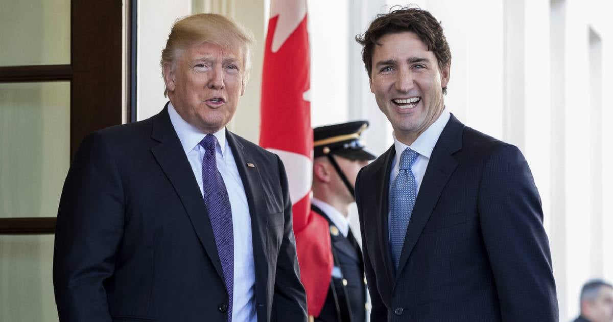 Donald Trump con Justin Trudeau © Embajada de Canadá en EE.UU.