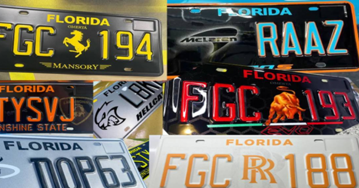 Drivers in Florida to Face Penalties for Customized License Plates