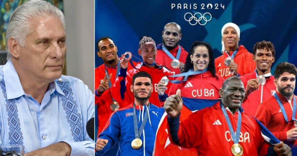 Miguel Díaz-Canel / Deportistas cubanos con medallas en París 2024 © Presidencia Cuba