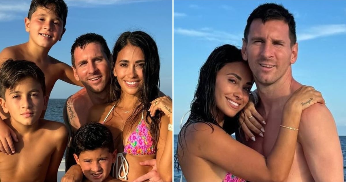 Leo Messi and Antonela Roccuzzo Enjoy Miami Summer Yacht Outing with Kids