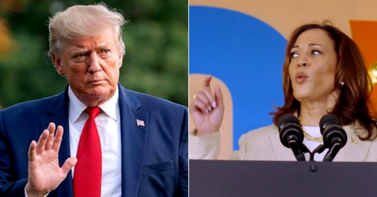 Donald Trump y Kamala Harris © Rawpixel - Captura de video X / @KamalaHarris