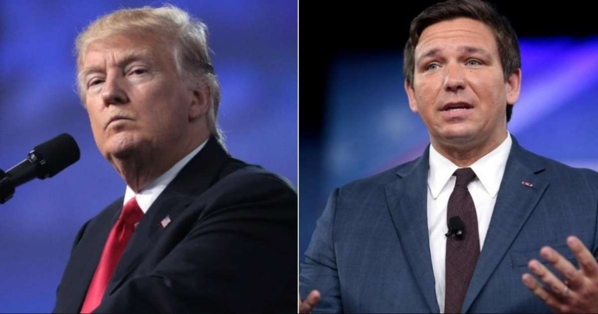 Donald Trump y Ron DeSantis © collage