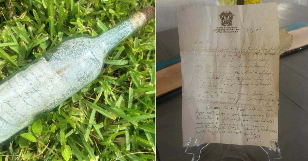 Message in a Bottle from World War II Found on Florida Coast