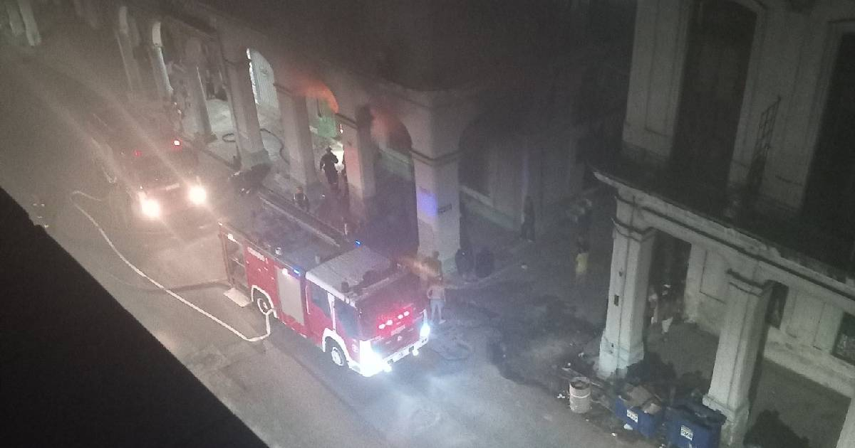 Incendio matutino en Centro Habana causado por cortocircuito