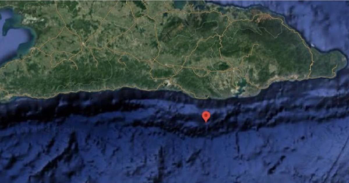 Imagen del lugar donde se localizó el sismo © CENAIS