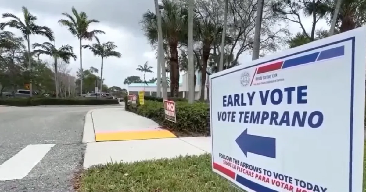 Lugar de votación © Captura de video de YouTube de WPBF 25 News