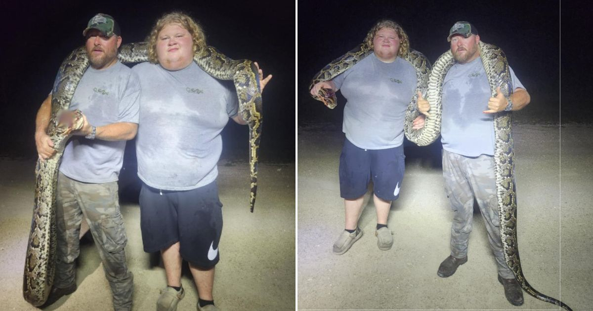 Massive Burmese Python Measuring 18 Feet Captured in Florida