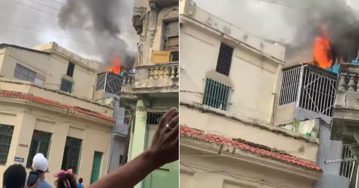 Incendio en una casa de La Habana Vieja deja pérdidas materiales