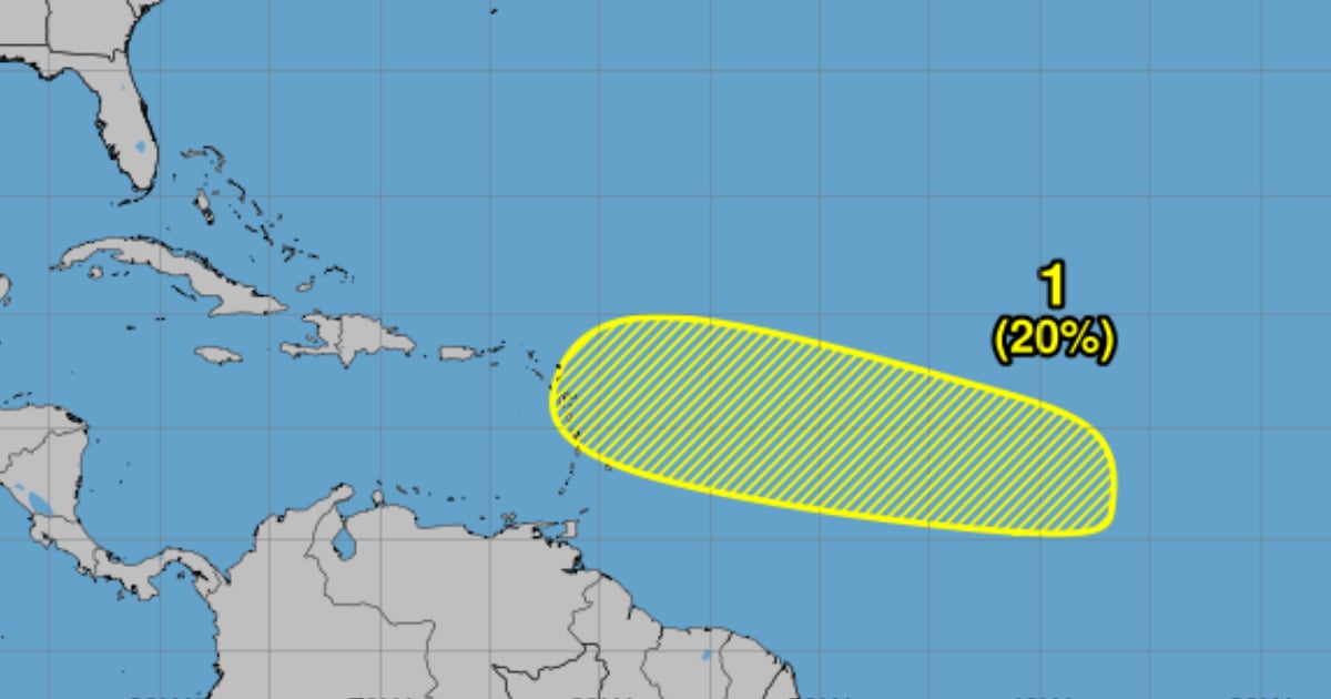 En los próximos días podría formarse un área de baja presión en el Atlántico tropical central © NHC