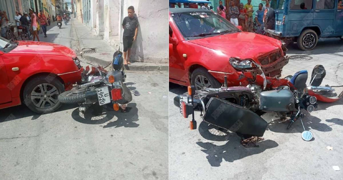 Motorcyclist Injured in Santiago de Cuba Collision