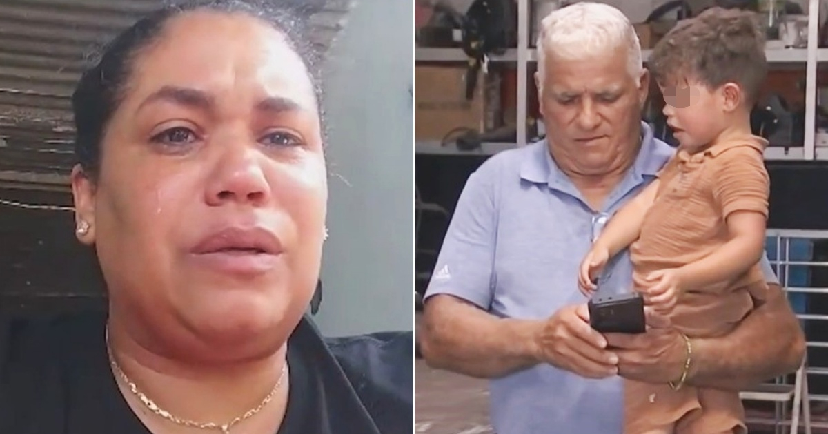 Vivia Limonta Reyes (i) y Esposo e hijo de la cubana deportada (d) © Collage Captura de Telemundo 51