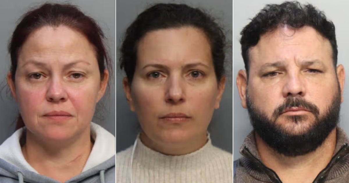 Yanirma Toledo, Maylett Leiva Santana y Lensky José Hernández Santiago © Miami Dade Corrections & Rehabilitation (MDCR)