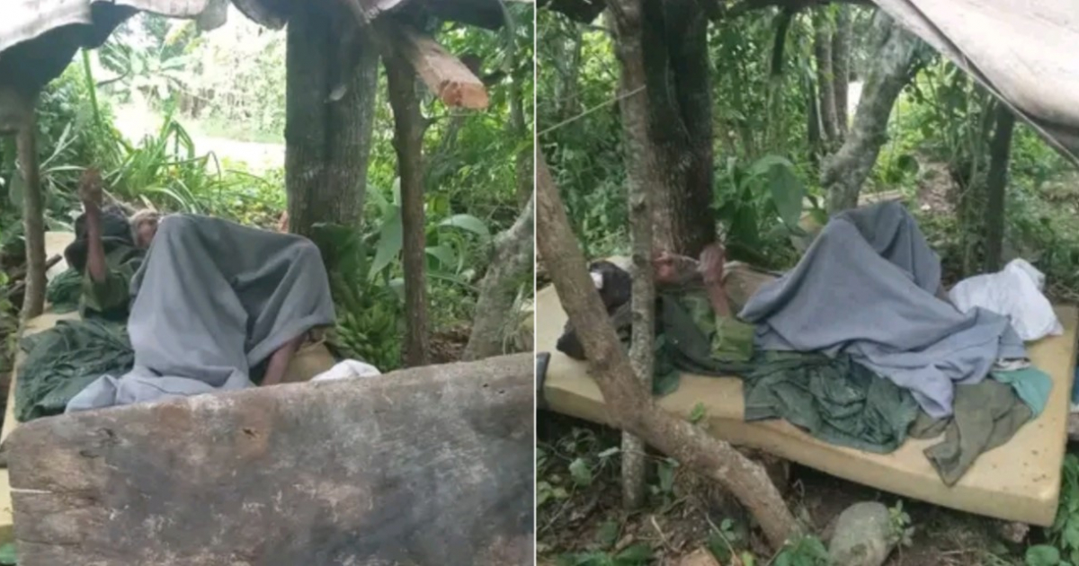 Elderly Man Sleeps Outdoors in Cienfuegos Amid Housing Crisis