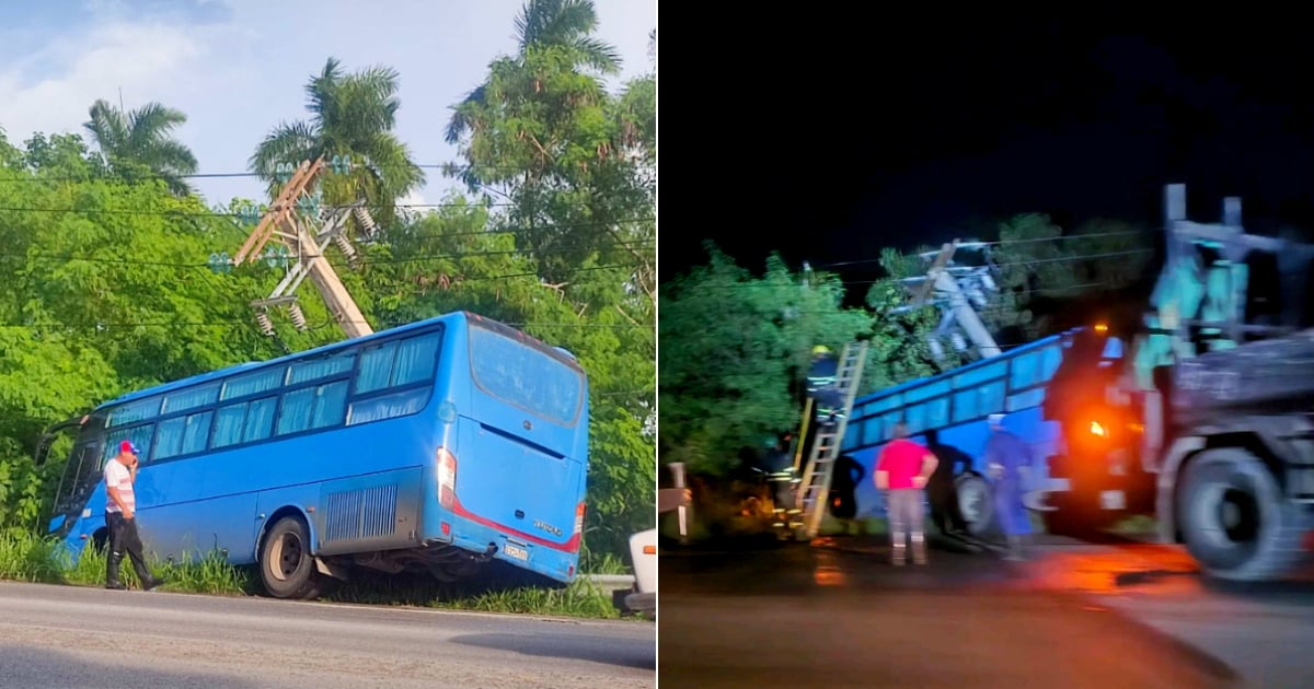 Guagua colisiona con poste eléctrico y deja sin electricidad a varias zonas de Alamar y Cojímar