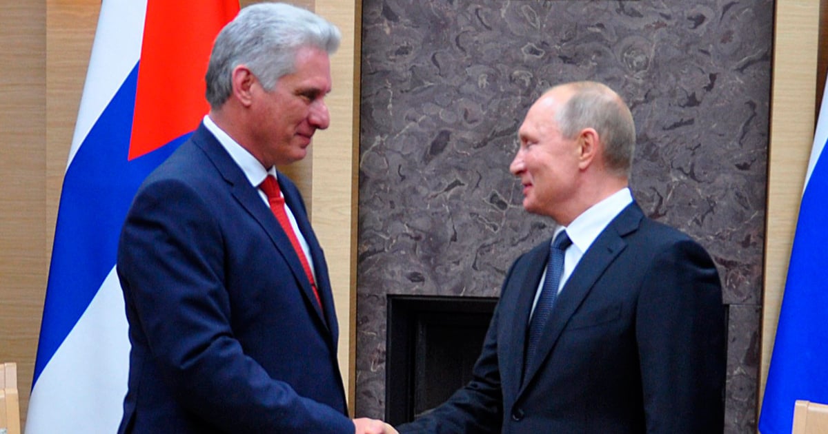 Miguel Díaz-Canel con Vladimir Putin © ACN