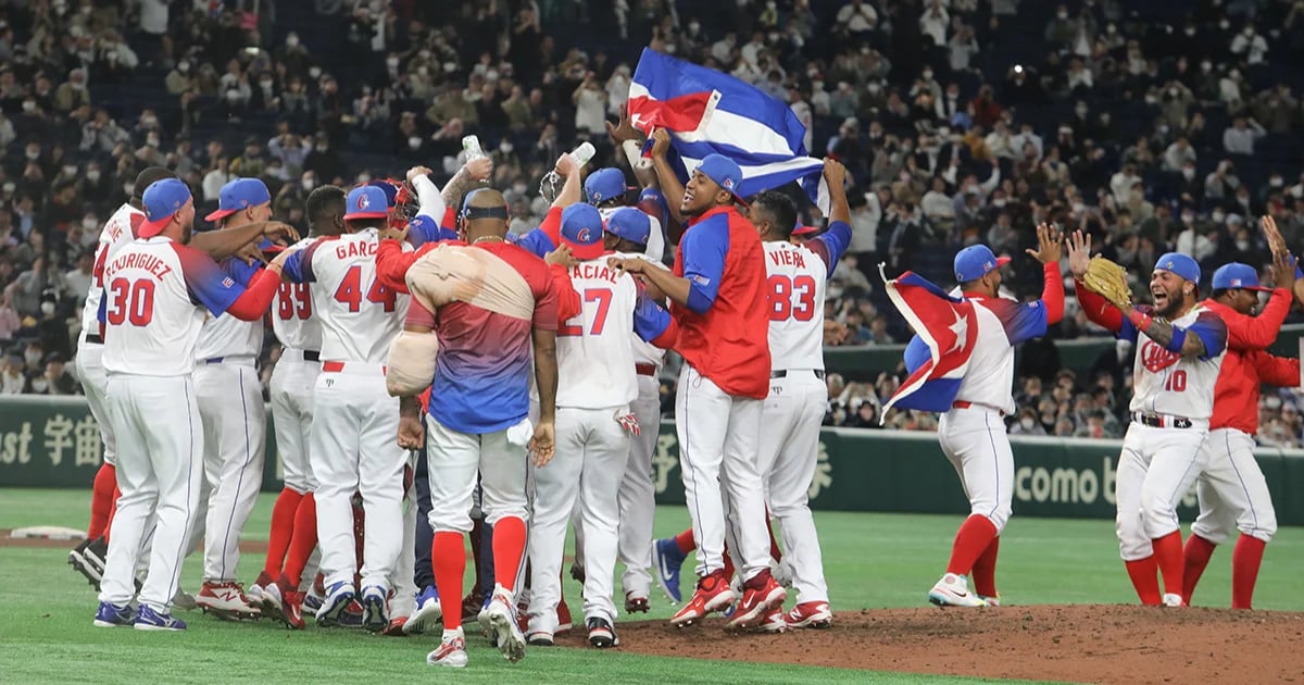 Equipo Cuba celebra una victoria (Imagen de referencia) © X/JIT Deporte Cubano