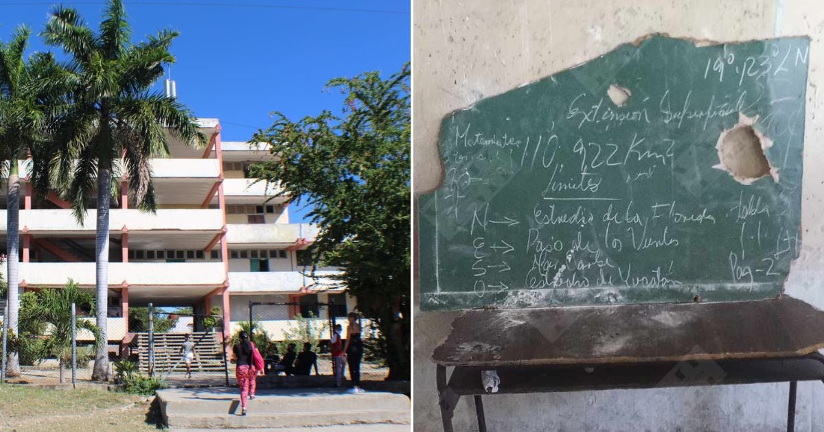 Student Threatened for Sharing Image of Deteriorated Blackboard in Santiago de Cuba School