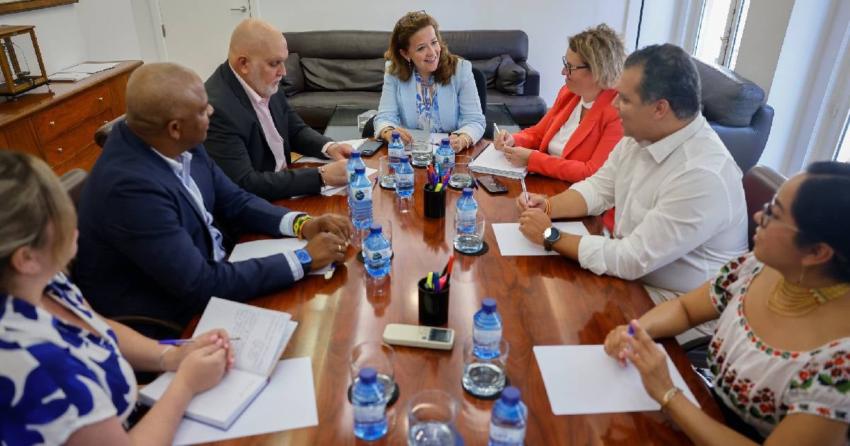 Reunión de representantes de la Asociación de Médicos Cubanos en España con consejera de salud de la Comunidad de Madrid © X/Comunidad de Madrid