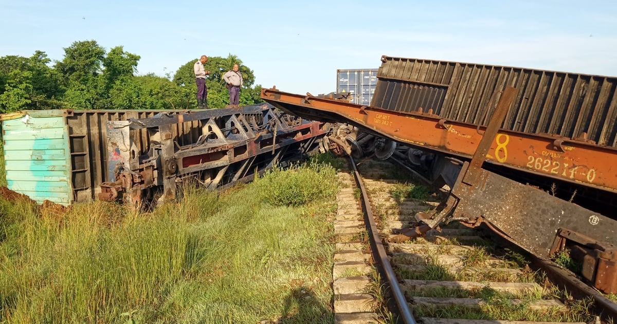 Tren descarrilado © Facebook/Carlos Clemente Carmona