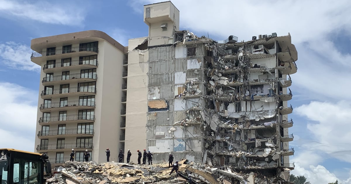 Derrumbe del edificio en Surfside © Twitter / National Institute of Standards and Technology