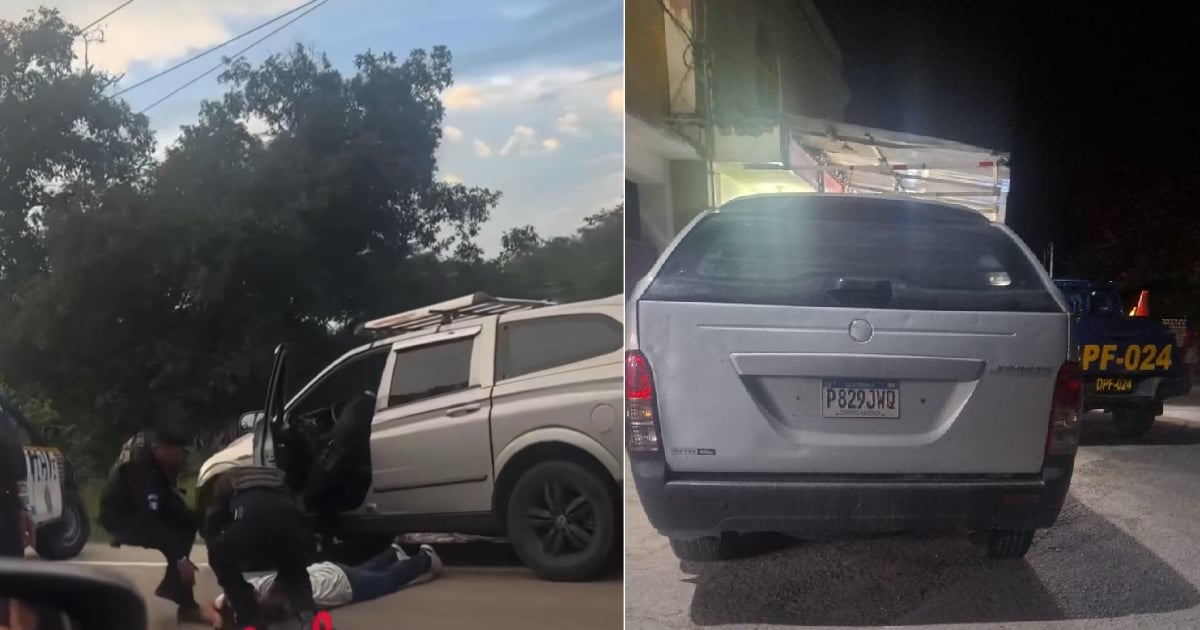 Arresto del coyote y auto que trasladaba a cuatro inmigrantes, tres son cubanas © Facebook/Periodista Juan Víctor Castillo