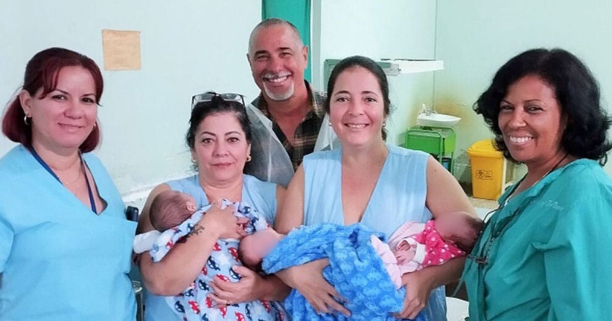 First Set of Triplets Born in Villa Clara in 2024 Discharged from Hospital