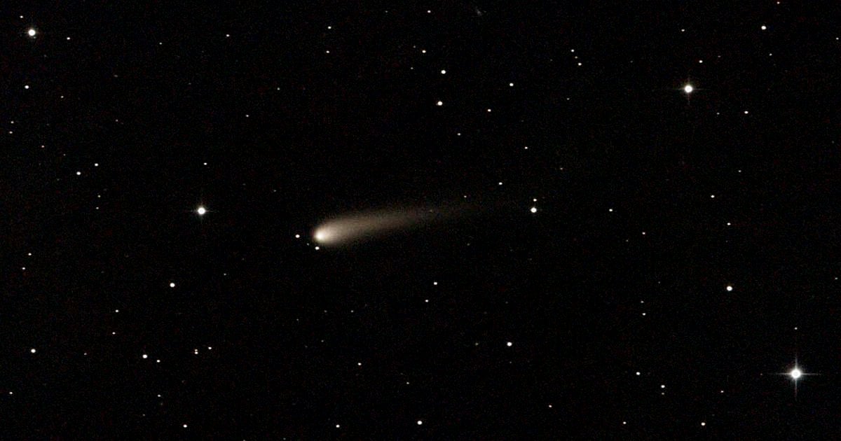 El cometa Tsuchinshan-ATLAS, visto a través de un telescopio astronómico © X / @MarGomezH