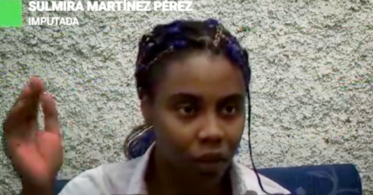 Sulmira Martínez Pérez en video autoinculpatorio © Captura de video Canal Caribe / Razones de Cuba