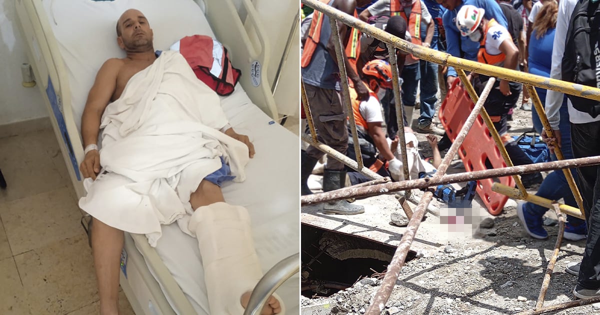 Cubano Worker Falls from Scaffold on Bridge Construction Site in Tapachula, Mexico