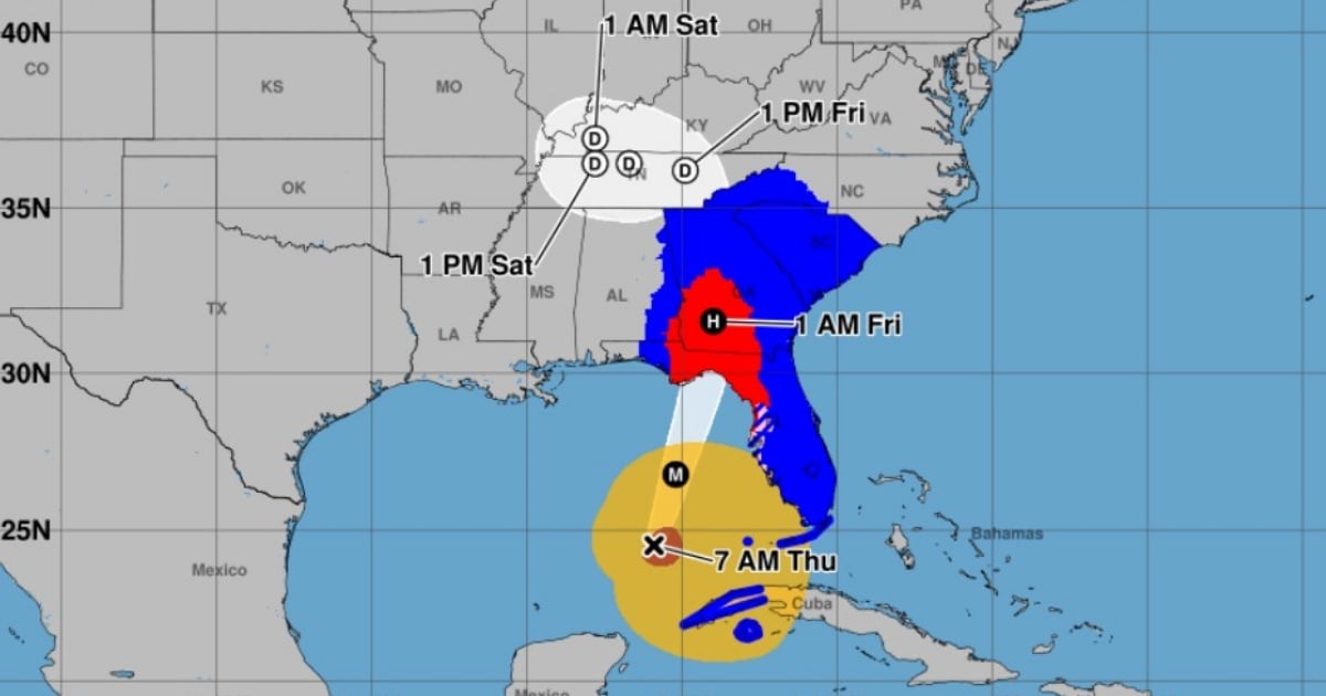 Hurricane Helene Upgraded to Category 2 as It Heads Toward Florida