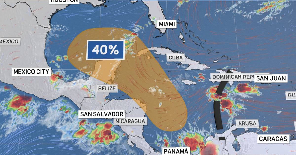 Tropical Disturbance South of Cuba Could Develop into Depression