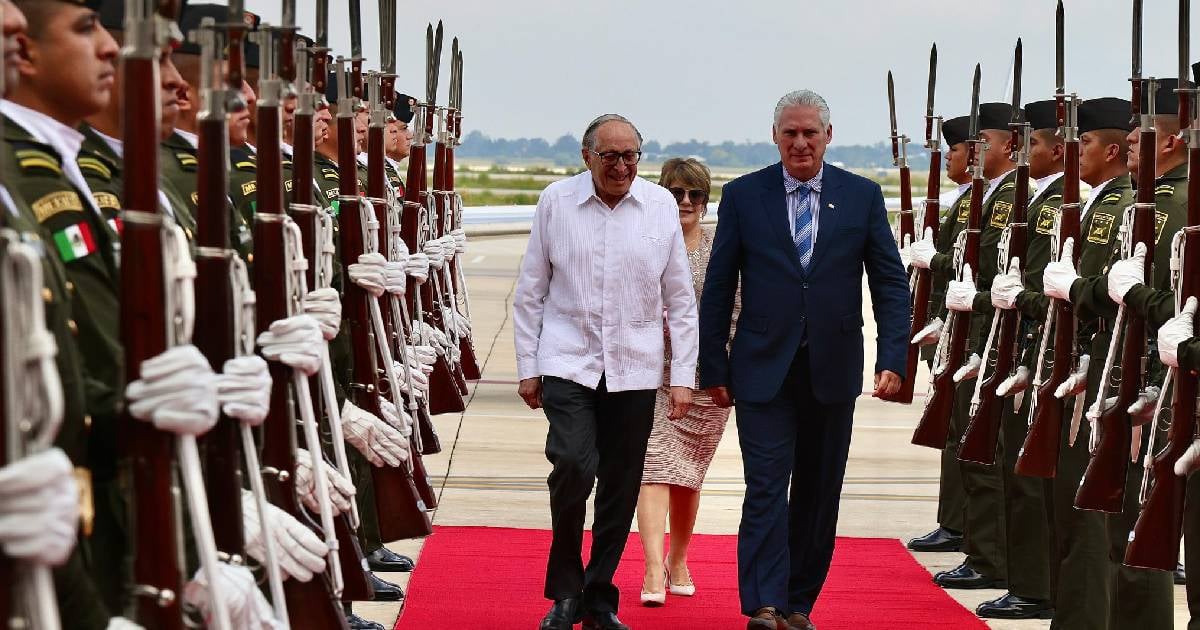 Miguel Díaz-Canel llega a México © X/Presidencia Cuba