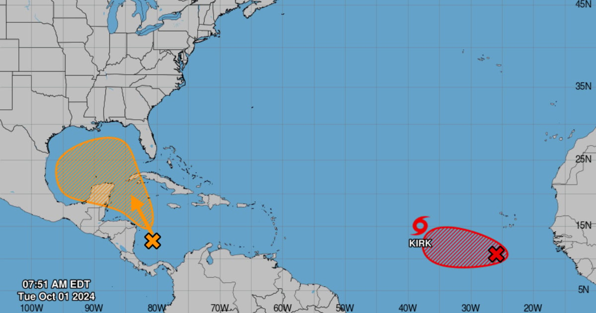 nhc.noaa.gov © Imagenes de las dos tormentas en ciernes