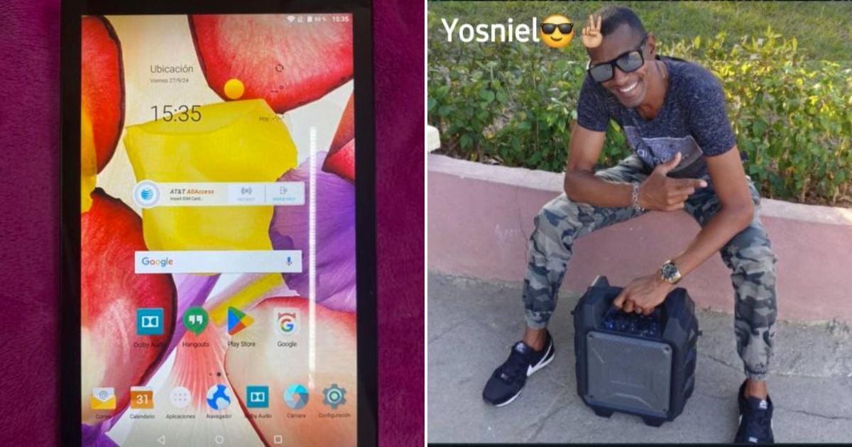 Joven devuelve tablet extraviada en Pinar del Río © Collage Facebook / Venta De Teléfonos En Santiago De Cuba y Yamile Cruz