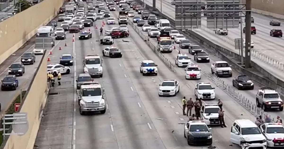 Accidentes en la I-95 (Imagen de referencia) © Captura de video de YouTube de Local 10 News