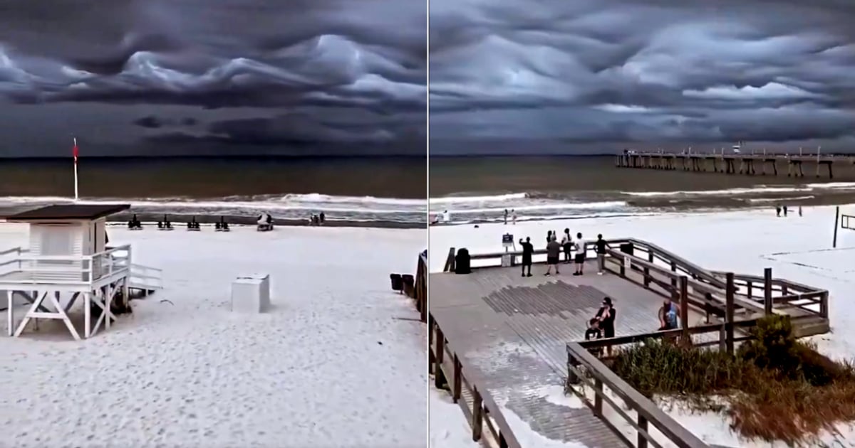 El cielo en Florida bajo los efectos del fenómeno atmosférico © Capttura de video X / @destapandolose1