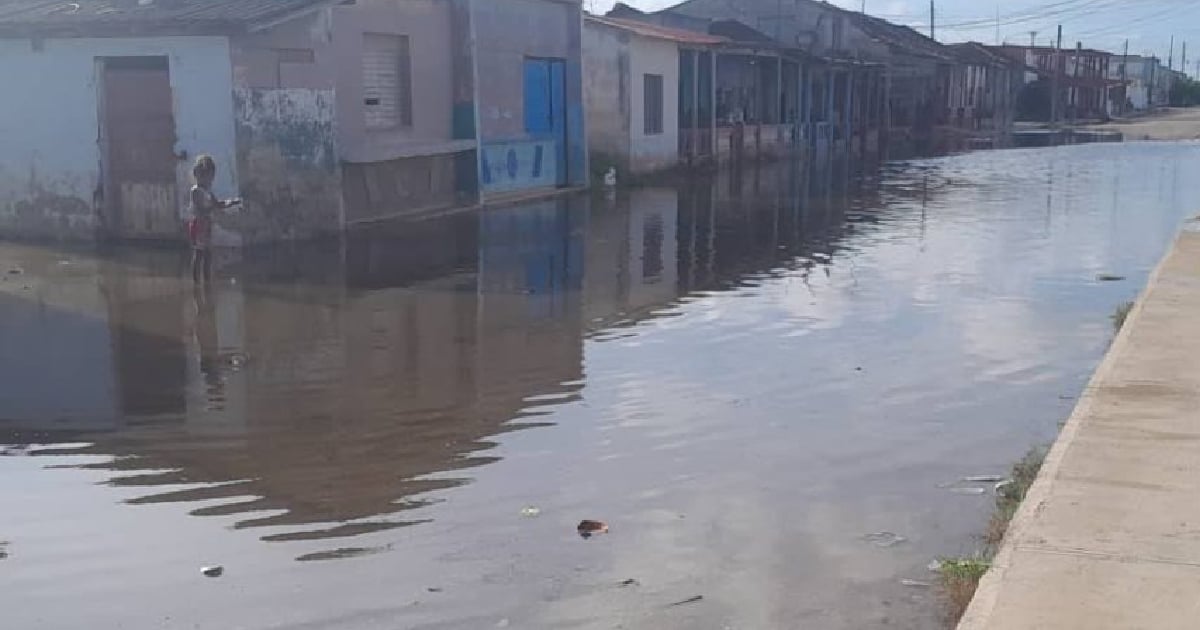 Inundaciones en Batabanó © Facebook/Yuniasky Crespo Baquero.