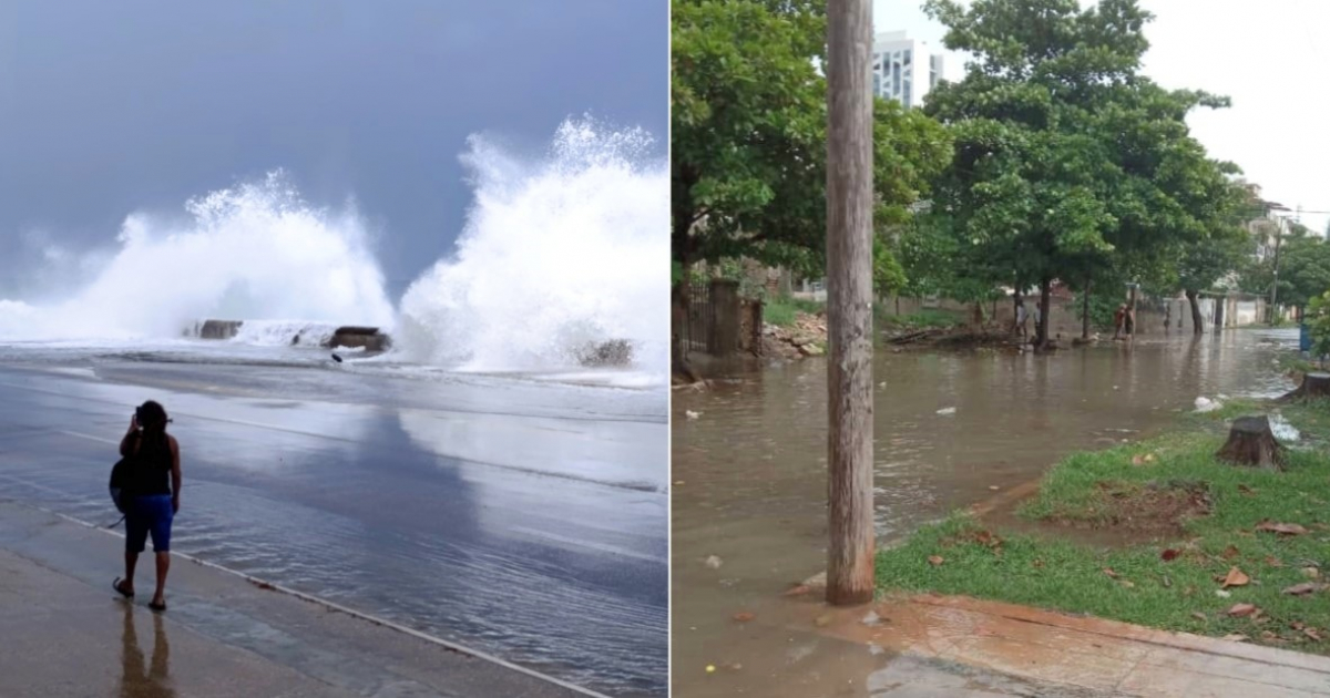 Flooding Hits Havana's Malecón and Low-Lying Areas of El Vedado as Hurricane Milton Approaches